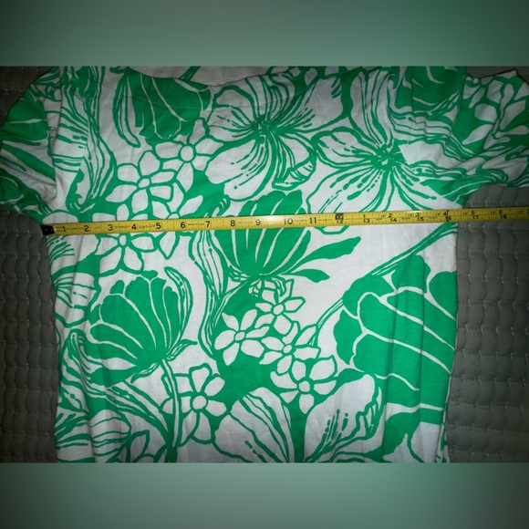 Lilly Pulitzer Lidia 3/4 Sleeve Spearmint Kiss My Tulips oversized XS NWT - Picture 10 of 16